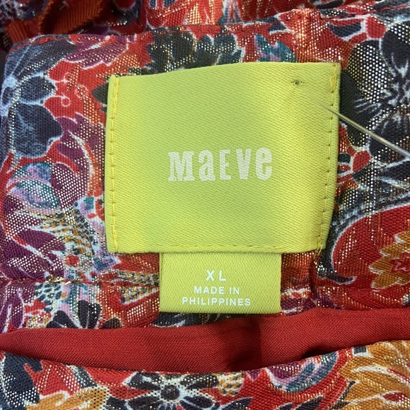 ANTHROPOLOGIE MAEVE ROSIA SKIRT BROCADE FLORAL METALLIC NEW SZ XL - Picture 5 of 15